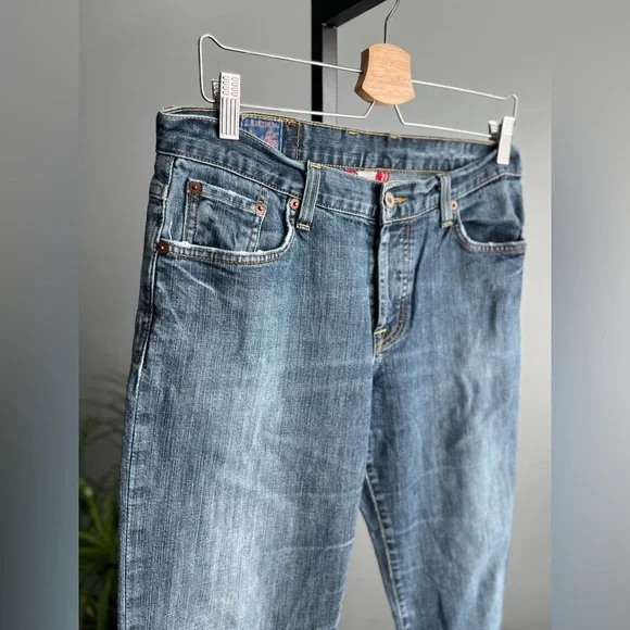 Lucky Brand by Gene Montesano Women’s Stretch Button Fly Boot Cut Jeans Pants 10 - Picture 3 of 6